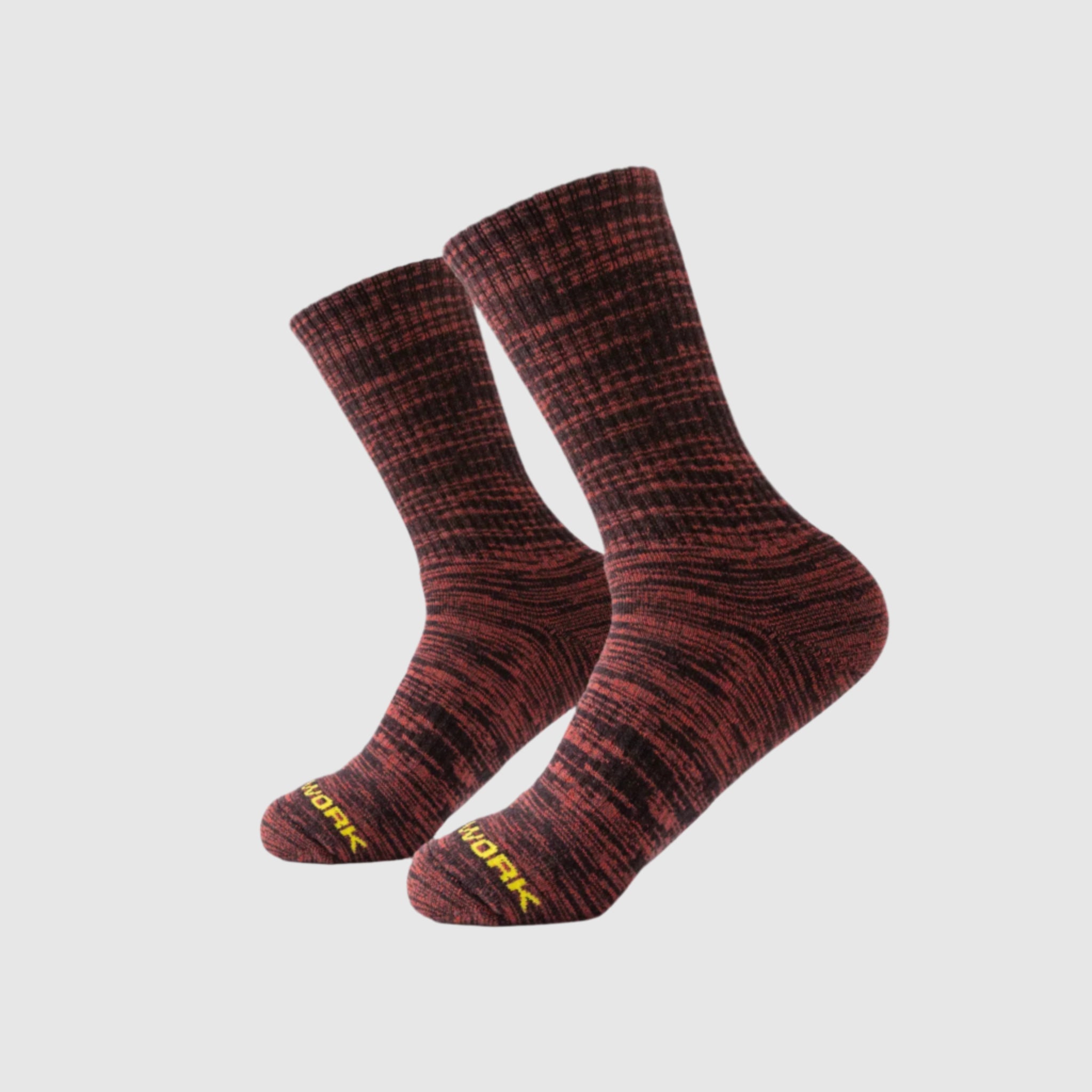 Crimson Heather Bamboo Work Socks