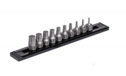 GRIPEDGE 10-PC RPT 1/4'' Drive Low-Profile Metric Hex Dual Action Driver Bit Set Part #DDHAM10S