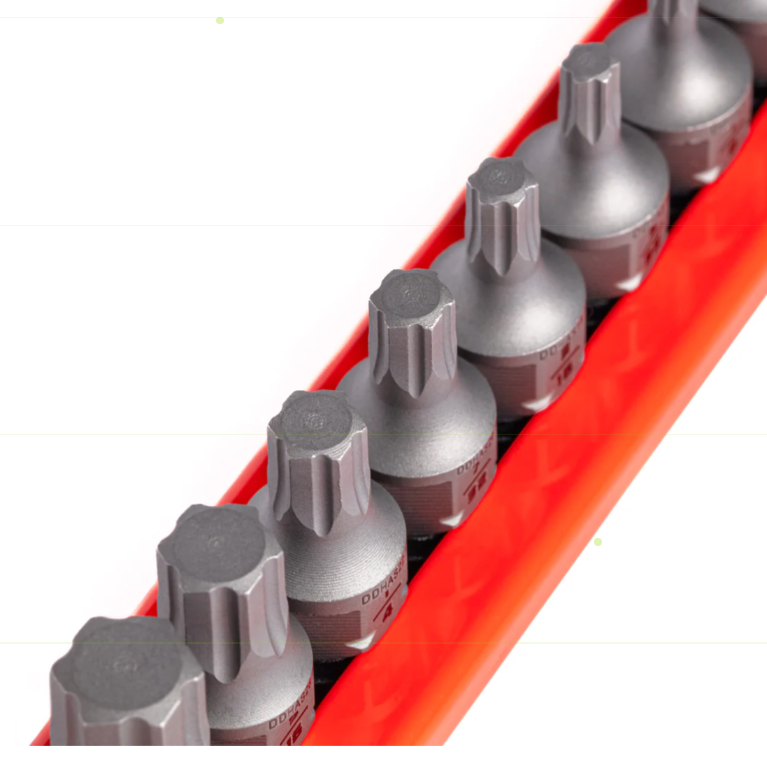 GRIPEDGE 10-PC RPT 1/4'' Drive Low-Profile SAE Hex Dual Action Driver Bit Set Part #DDHAS10S