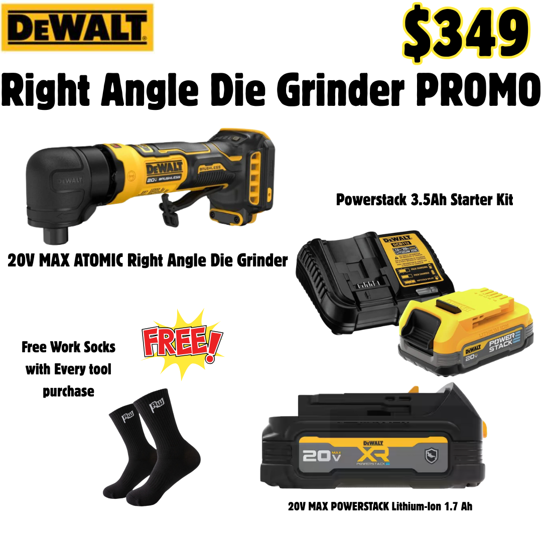Dewalt 20V MAX ATOMIC Right Angle Die Grinder with Battery & Charger