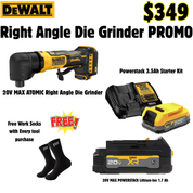 Dewalt 20V MAX ATOMIC Right Angle Die Grinder with Battery & Charger