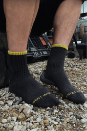 Yellow Crew Length Work Socks