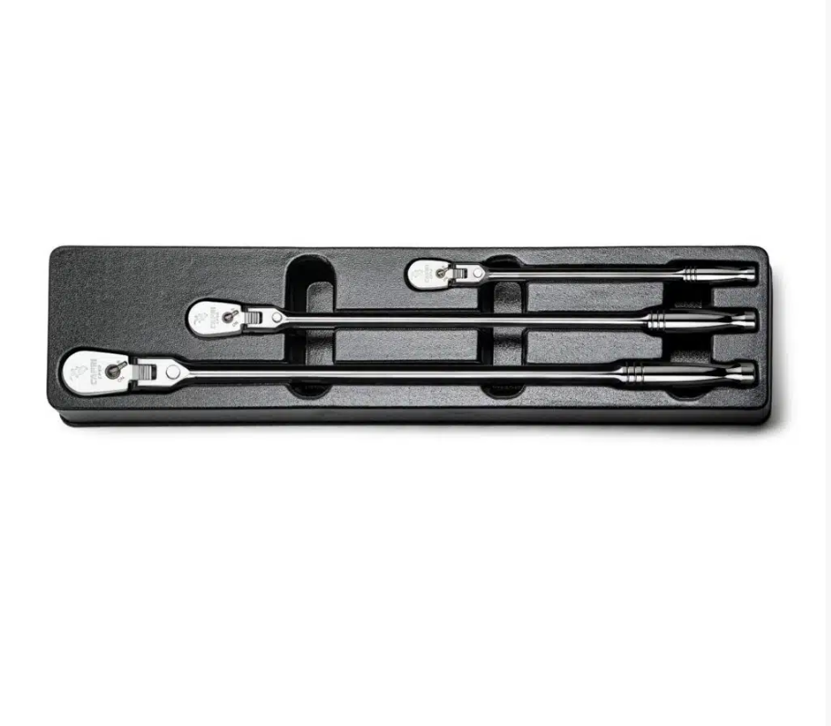 Capri Tools 90 Tooth Extra Long Locking Flex Head Ratchet Set