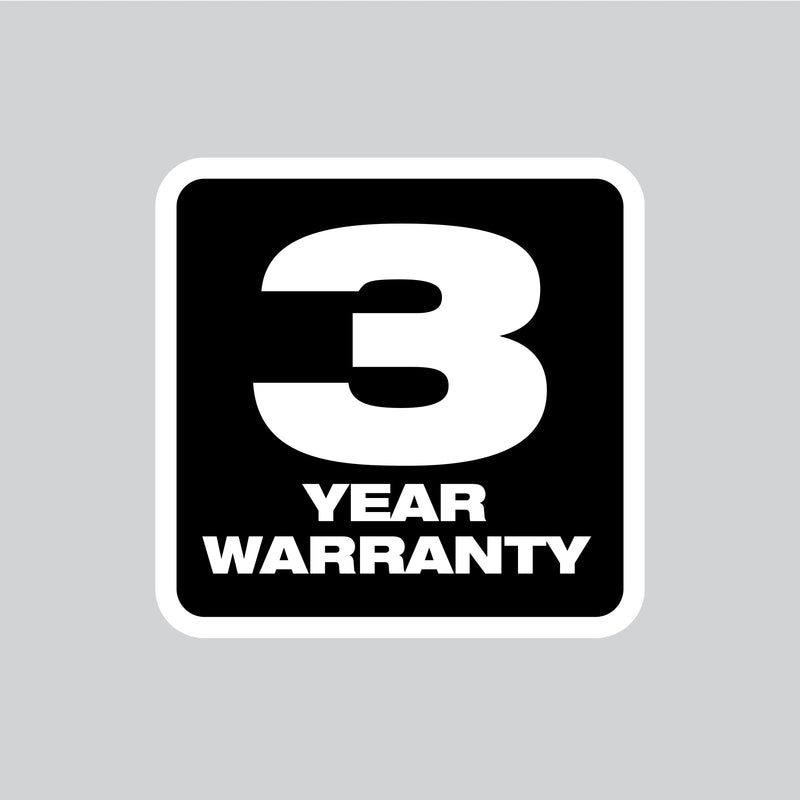 Milwaukee 3-Year Warranty