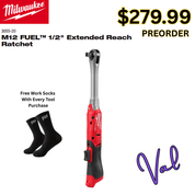 Milwaukee M12 FUEL™ 1/2" Extended Reach Ratchet