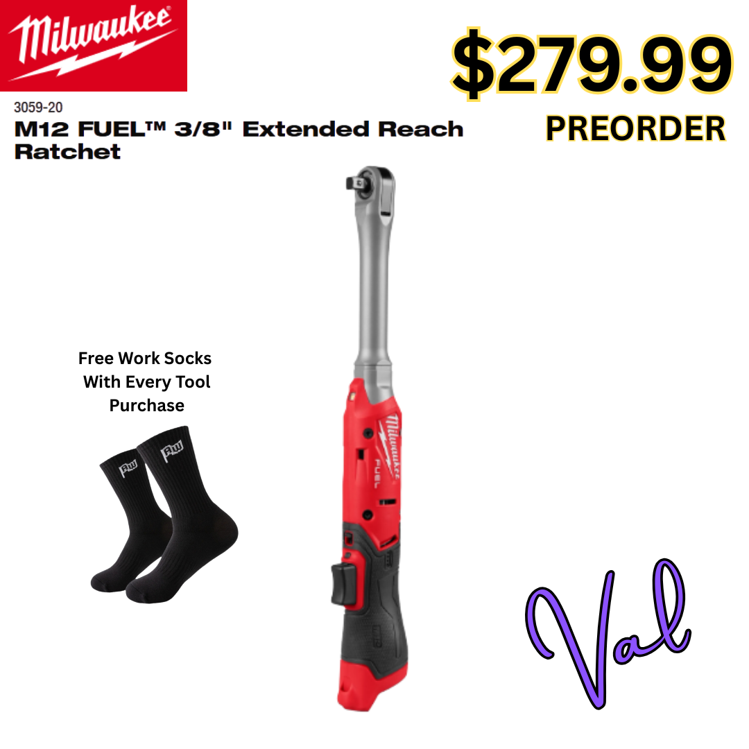 Milwaukee M12 FUEL™ 3/8" Extended Reach Ratchet