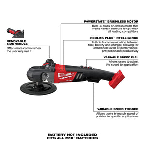 Milwaukee M18 Fuel 7" Variable Speed Polisher