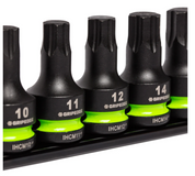 GRIPEDGE RPT Impact Hex Driver Set - 7-Pc 3/8’’ Drive Short Metric Part #IHBM7S
