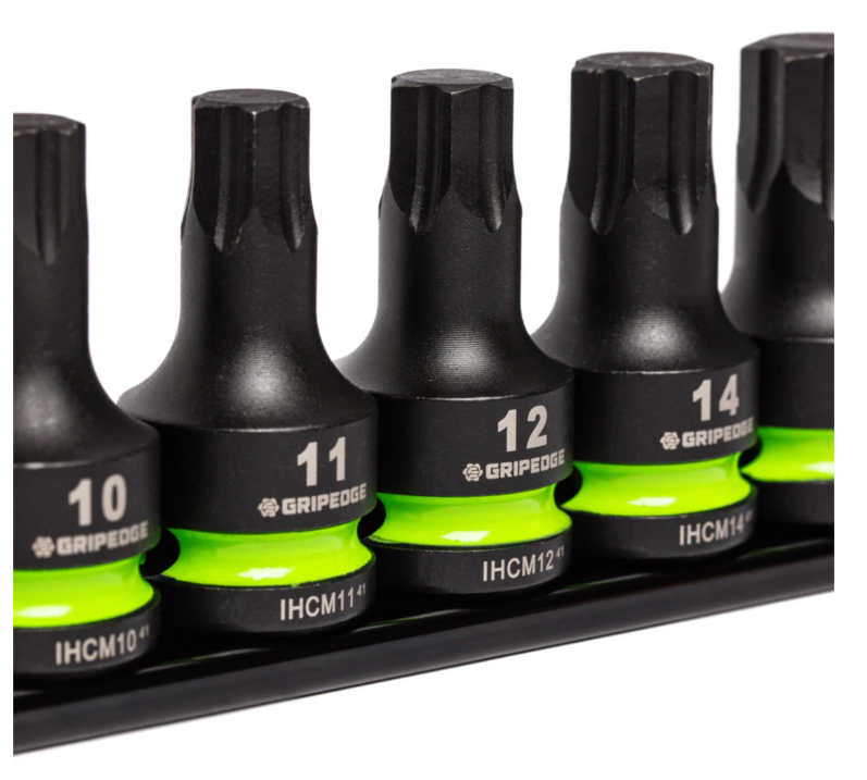 GRIPEDGE RPT Impact Hex Driver Set - 7-Pc 3/8’’ Drive Short Metric Part #IHBM7S