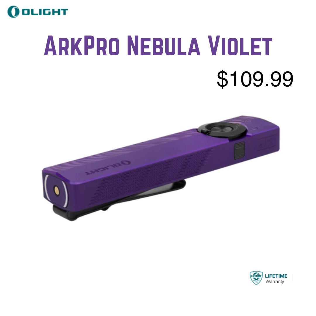 Olight ArkPro Nebula Violet Handheld Flashlight