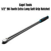 Capri 1/2" 90-Tooth Extra Long Soft Grip Ratchet