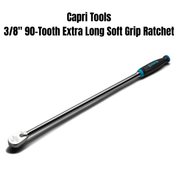 Capri 3/8" 90-Tooth Extra Long Soft Grip Ratchet