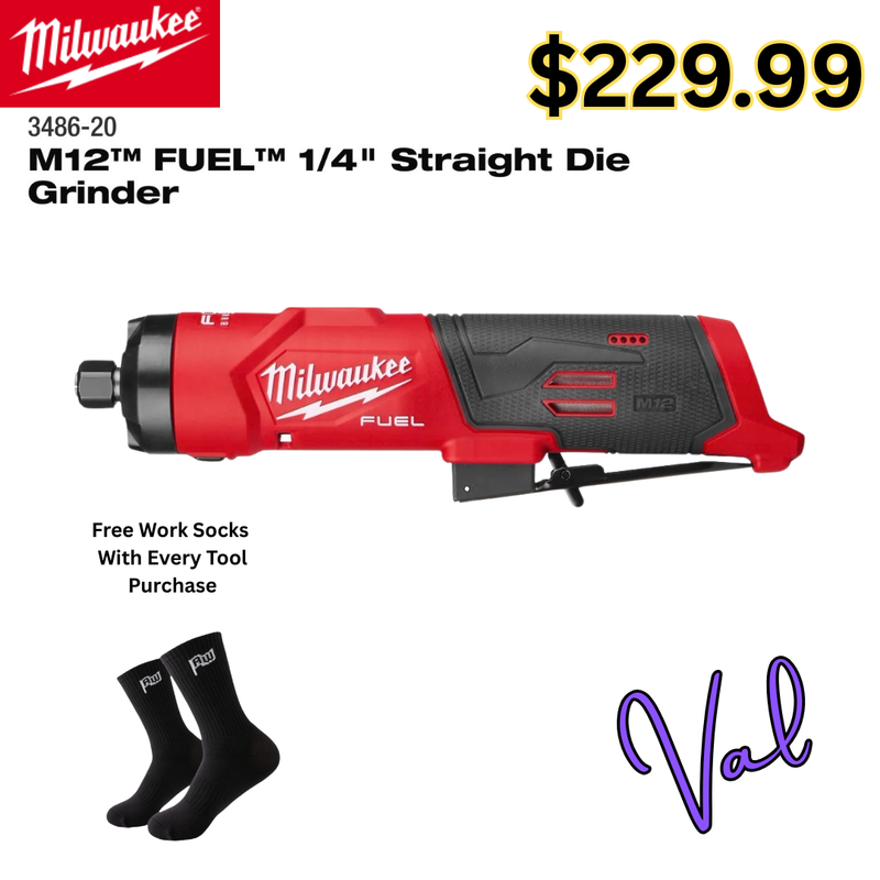 M12™ FUEL™ 1/4" Straight Die Grinder