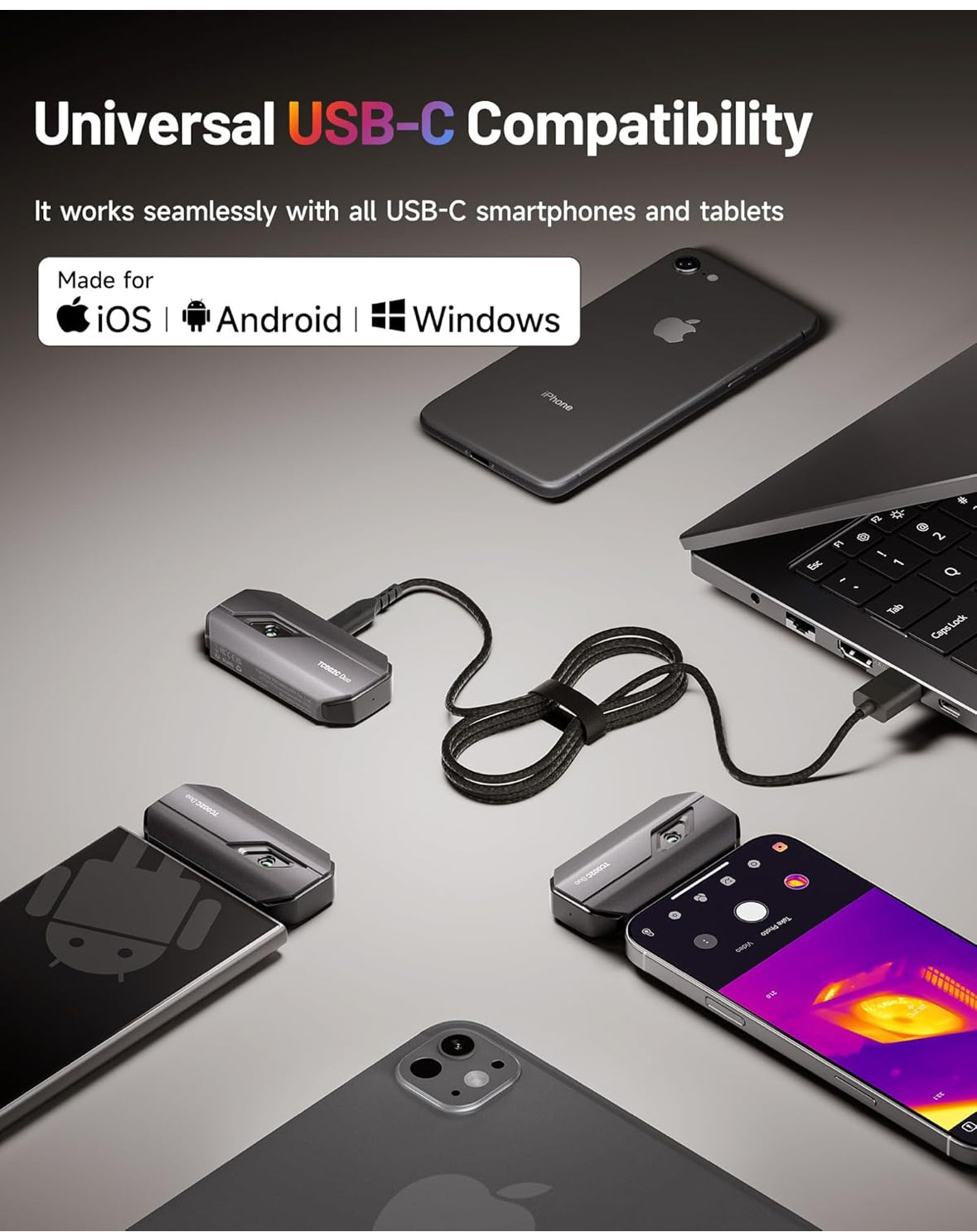 TopDon Thermal Imaging Camera for iOS & Android Type-C Devices