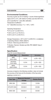 Power Probe PPFUSE specifications