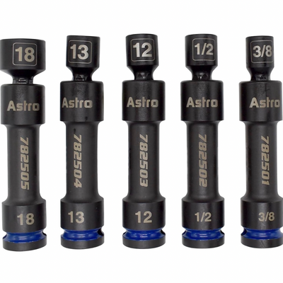 1/2” Drive 12 Point Pinless Heavy-Duty Driveline Impact Socket Set