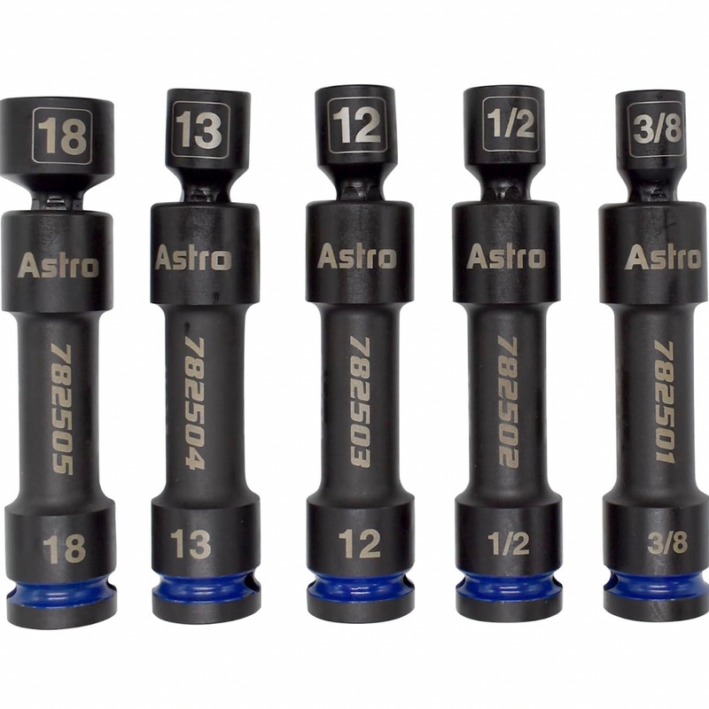 1/2” Drive 12 Point Pinless Heavy-Duty Driveline Impact Socket Set