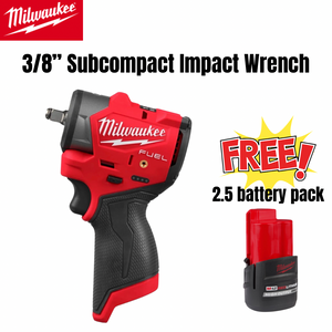 Milwaukee M12 3/8” Subcompact with FREE 2.5 Battery Pack