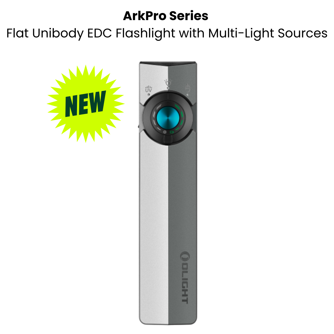 Olight ArkPro Series – Flat Unibody EDC Flashlight with Multi-Light Sources