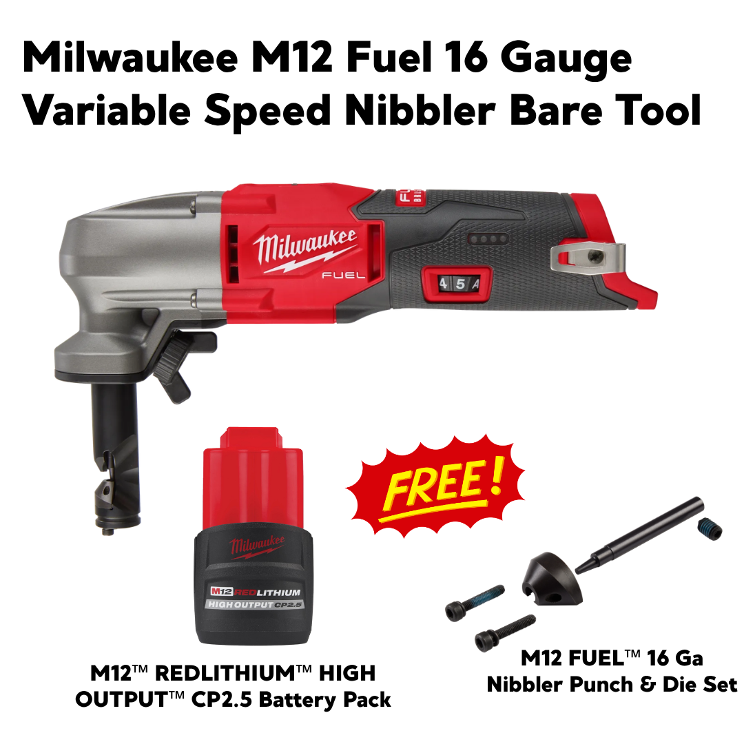 Milwaukee M12 Fuel 16 Gauge Variable Speed Nibbler Bare Tool