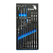 Super Thin 14 Piece Wrench Set with Mechanics Tray