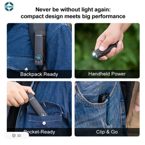 Olight Arkfeld Pro Flat EDC Flashlight with LED Light UV and Laser