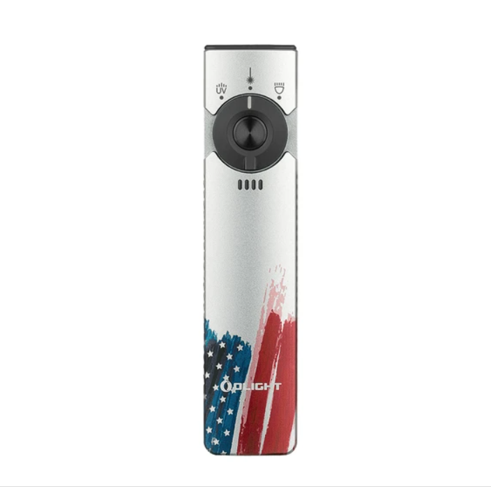 Olight Arkfeld Pro Flat EDC Flashlight with LED Light UV and Laser
