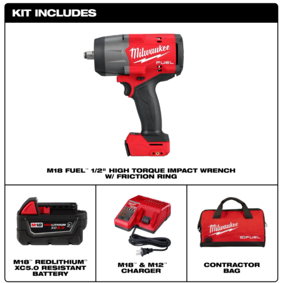 Milwaukee M18 1/2" High Torque Promo FREE 8.0 Forge Battery Pack