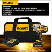 Dewalt 1/2" Impact Wrench & Ratchet Bundle