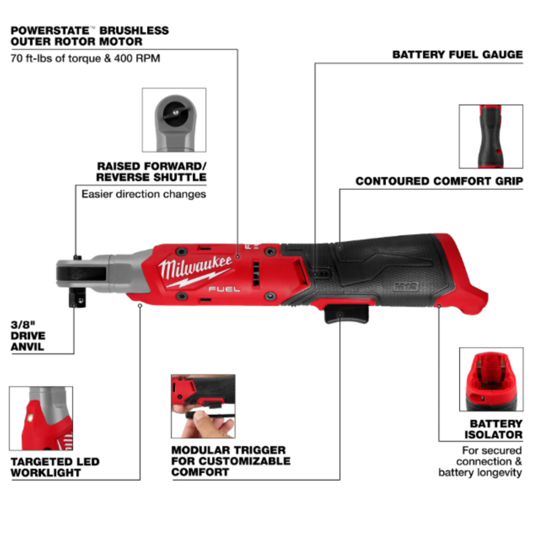 M12 Fuel 3/8" Ratchet