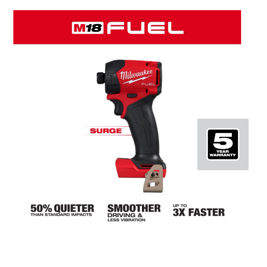 Milwaukee M18 FUEL™ SURGE™ 1/4" Hex Hydraulic Driver with FREE XC5.0 Battery Pack