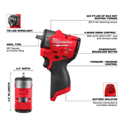 Milwaukee M12 Subcompact with (2) FREE 3.0 Batteries!