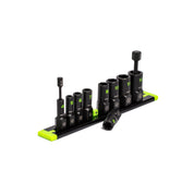 GripEdge XAM9S 9-Pc 1/4 inch Drive Metric Socket Extractor Set