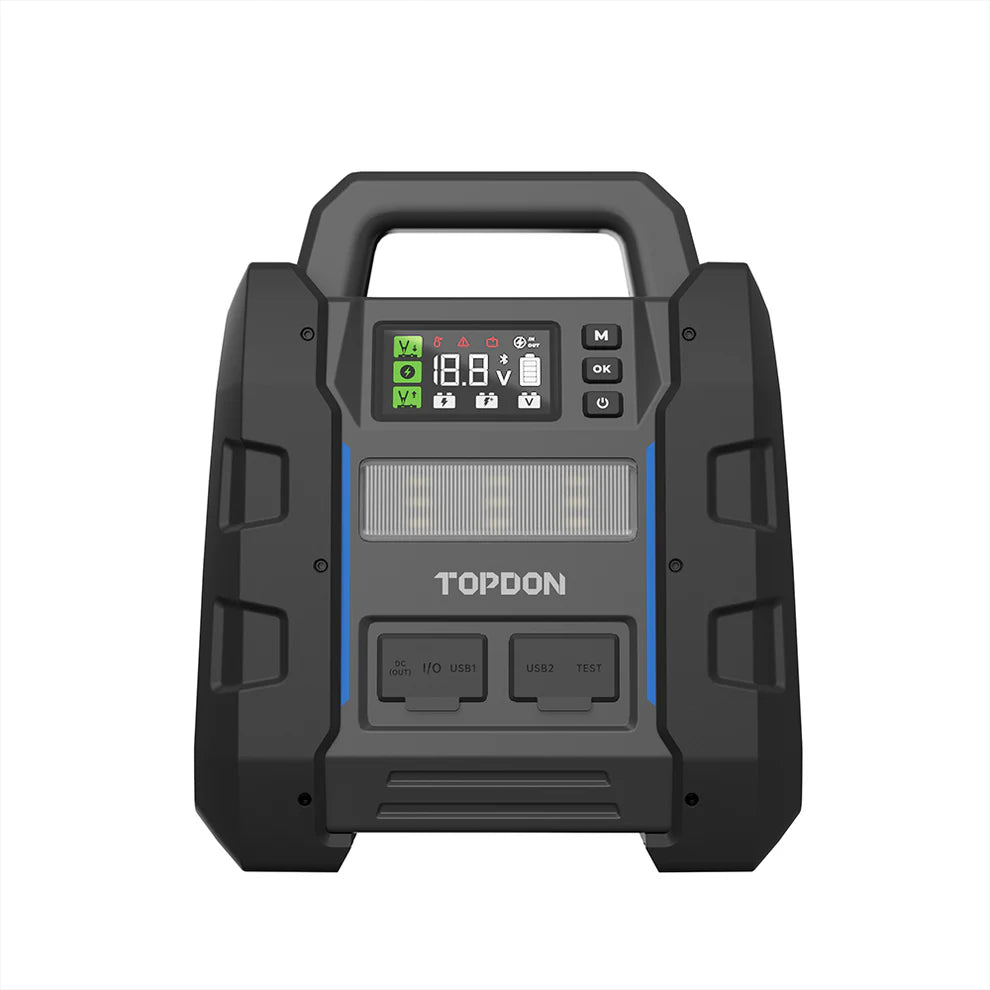 TOPDON 2-in-1 4500 Peak Amp Jump Starter & Battery Tester