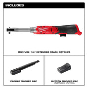 Milwaukee M12 FUEL™ 1/4" Extended Reach Ratchet