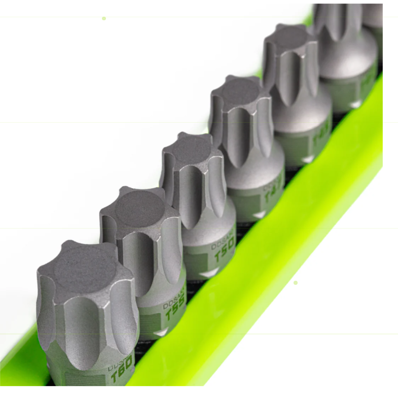 GRIPEDGE 13-PC RPT 1/4'' Drive Low-Profile Star Dual Action Driver Bit Set Part #DDSA13S