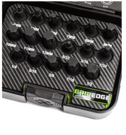 GripEdge | 17-PC RPT 3/8'' Drive Standard Metric & SAE Impact Hex Driver Set Part #MIHB17S