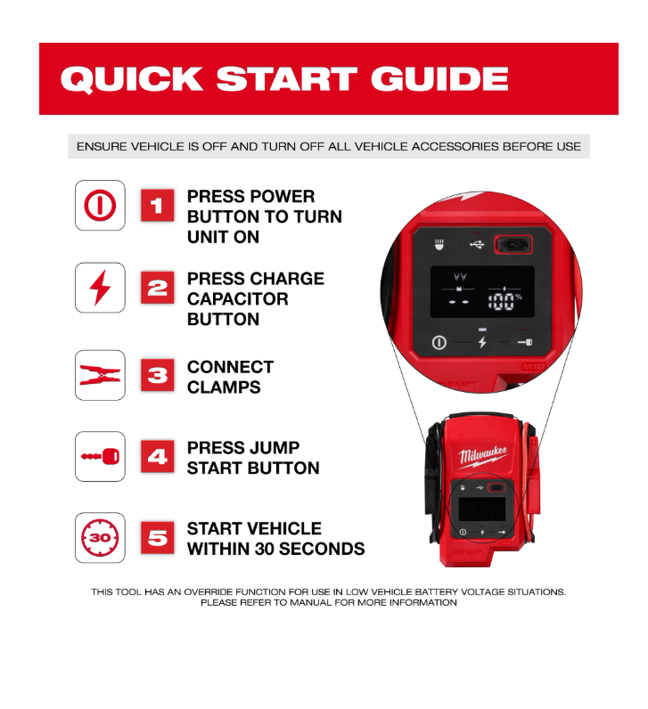 Milwaukee M18 Hot Shot Jump Starter