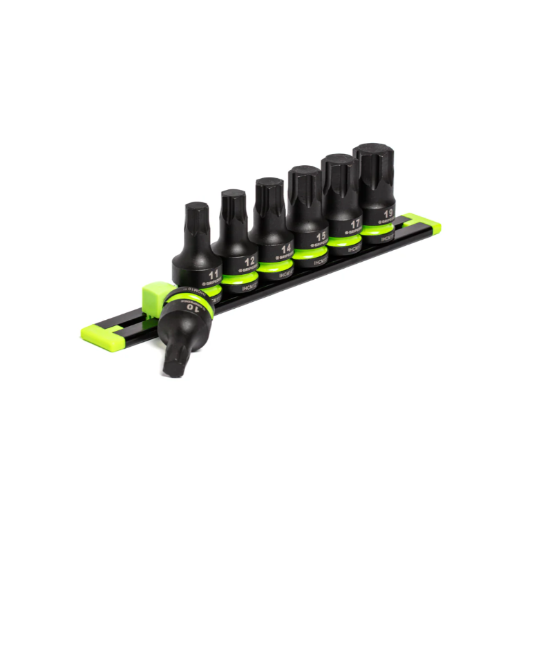 GRIPEDGE RPT Impact Hex Driver Set - 7-Pc 1/2’’ Drive Short Metric Part #IHCM7S