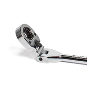GripEdge 1/4" Drive Standard Flex Head 7/16 Hex Low Profile Dual Action Driver Ratchet - New Product