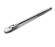 Capri 1/4" 90-Tooth Extra Long Locking Flex-Head Chrome Handle Ratchet
