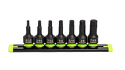 GRIPEDGE RPT Impact Hex Driver Set - 7-Pc 3/8’’ Drive Short SAE Part #IHBS7S