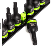 GRIPEDGE RPT Impact Hex Driver Set - 7-Pc 3/8’’ Drive Short SAE Part #IHBS7S
