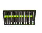 GripEdge | 12-PC 1/4, 3/8 & 1/2" Drive Extra-Long Triple Square Bit Socket Set TS12XLS
